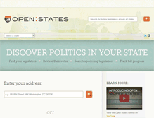 Tablet Screenshot of openstates.org